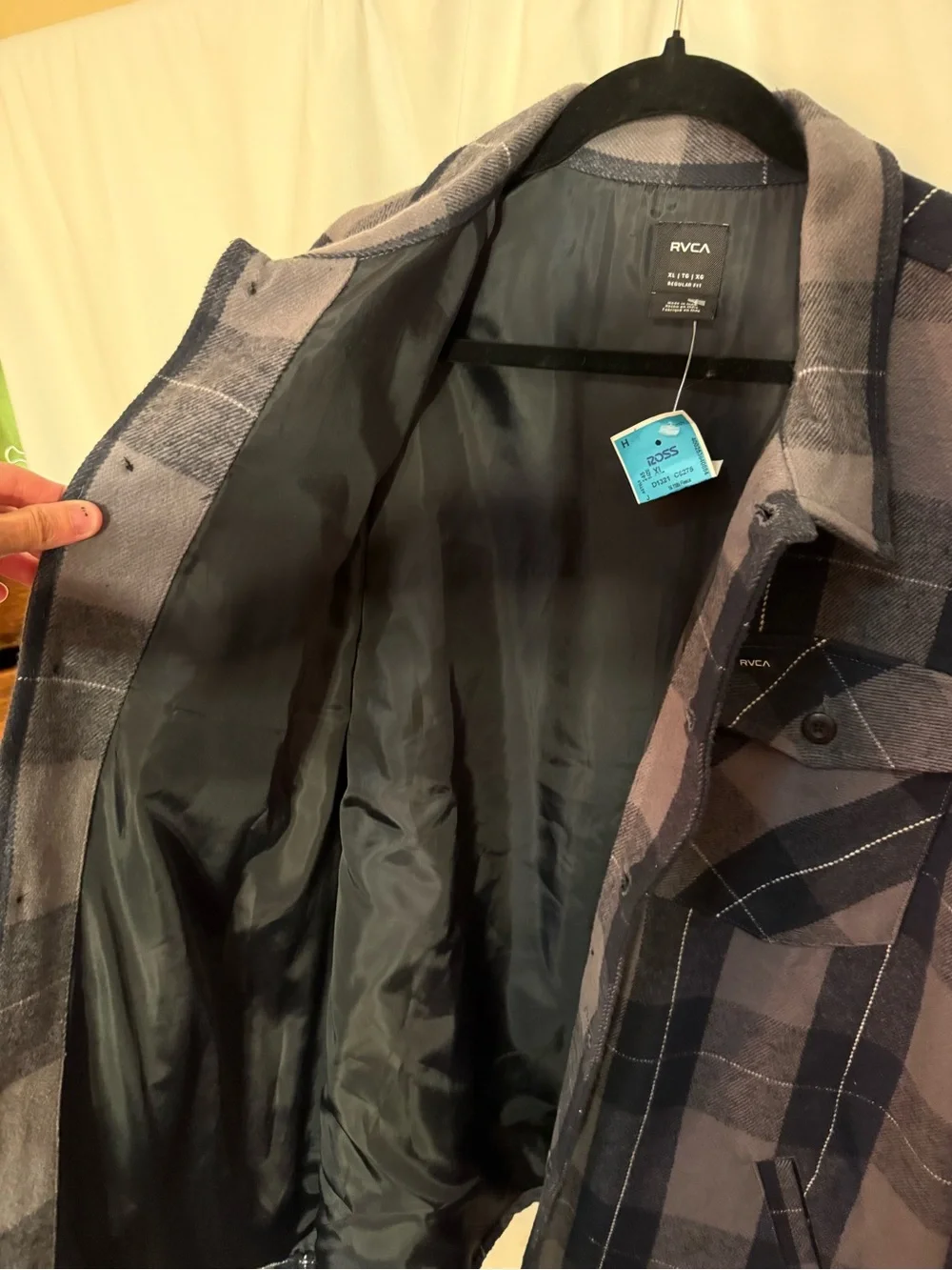 RVCA lightweight plaid